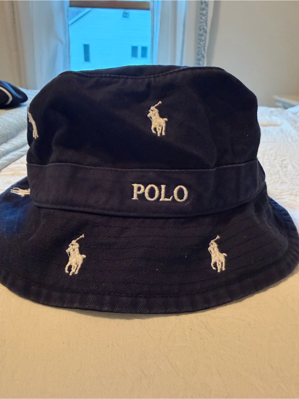 Polo by Ralph Lauren Navy Embroidered Bucket Hat
